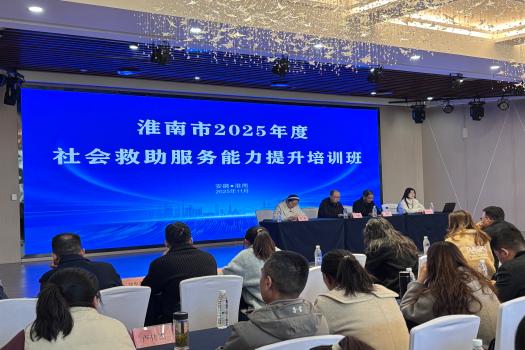 淮南市开展2025年社会救助能力提升培训班